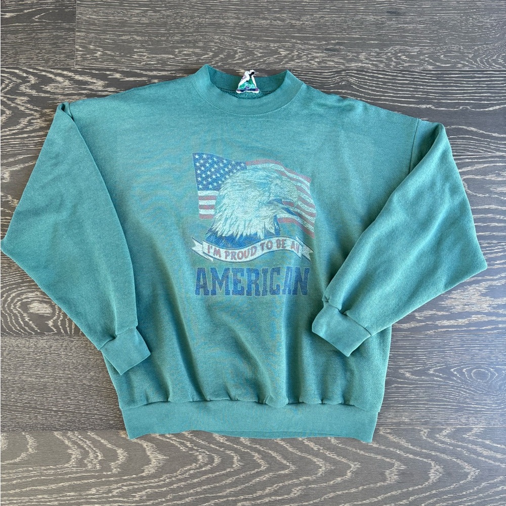VTG 90’s I’m Proud To Be An American Sweatshirt